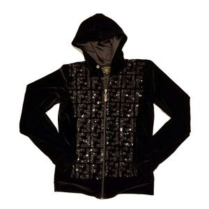 Fendi sequin hoodie jacket size: S